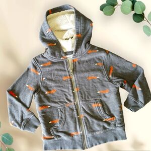Boys Hanna Andersson Fox Zipper Hoodie Jacket 100 (4)